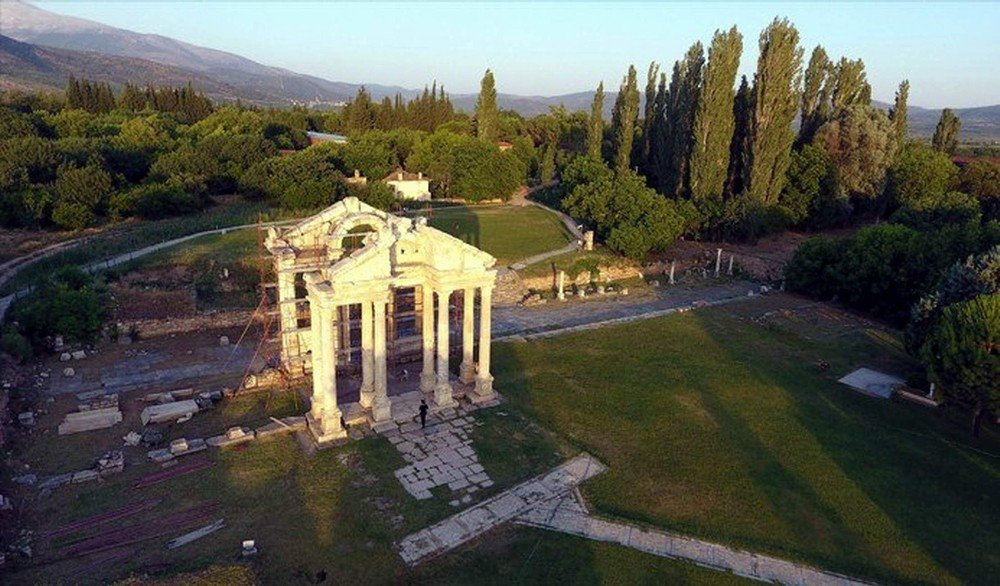 Dünya Mirası Listesi’ne Giren Afrodisias’ın Havadan Görüntüleri Etkiledi