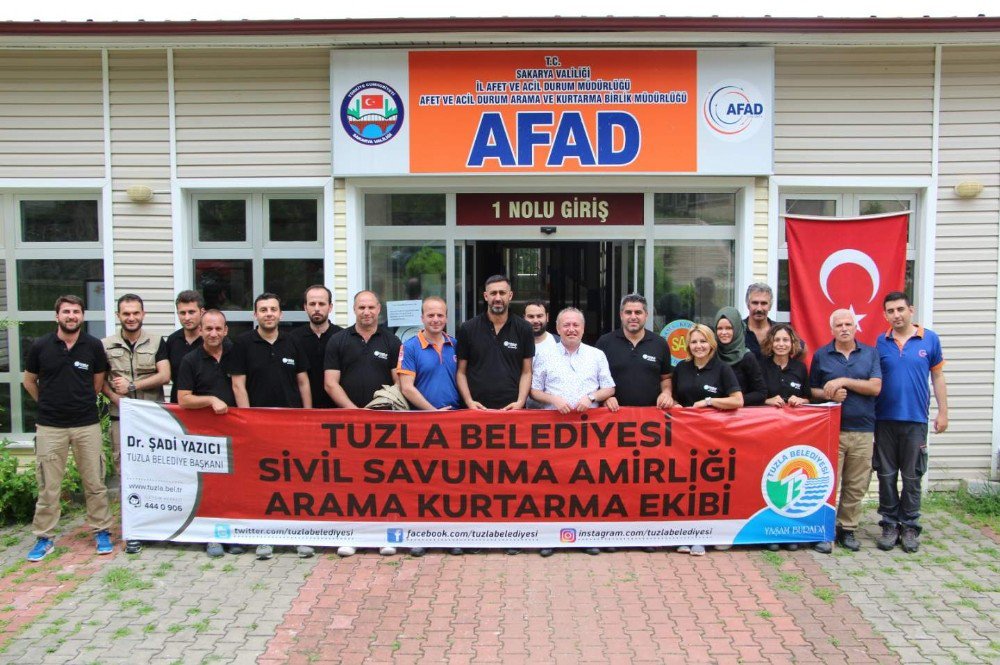 Afad, Tuzla Belediyesi Sivil Savunma Akt Ekibine ‘Arama Kurtarma’ Eğitimleri Verdi