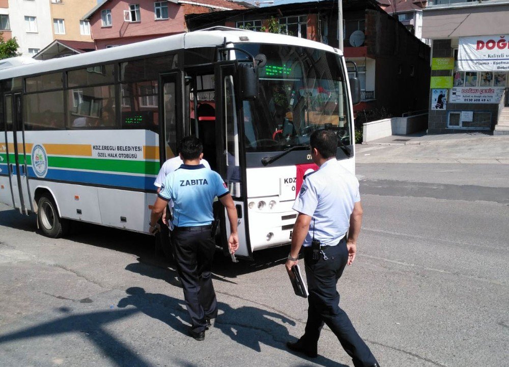 Kdz. Ereğli’de Taksiler Ve Halk Otobüsleri Denetlendi