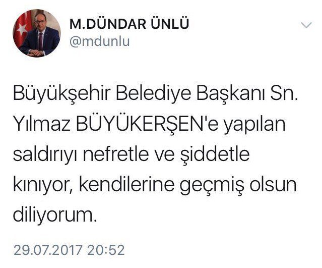 Büyükerşen’e Yapılan Saldırıya Ak Parti’den Kınama Geldi