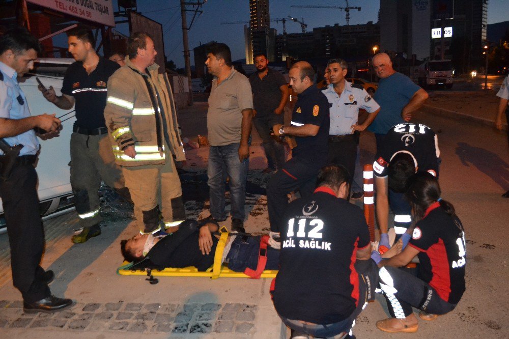 Kontrolden Çıkan Araç Defalarca Takla Attı: 1 Yaralı