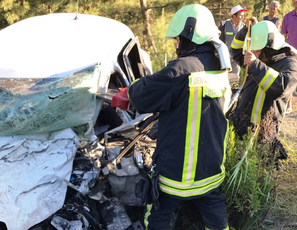 Denizli’de Trafik Kazası: 1 Ölü, 2 Yaralı