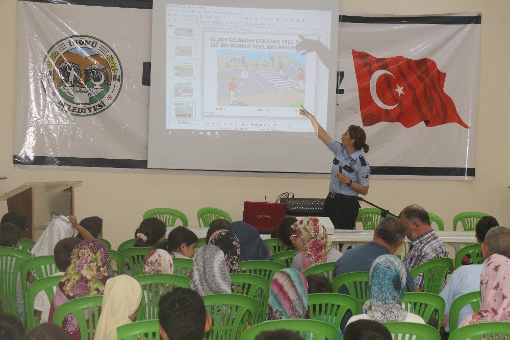 İnönü’de Kur’an Kursu Çocuklarına Trafik Eğitimi