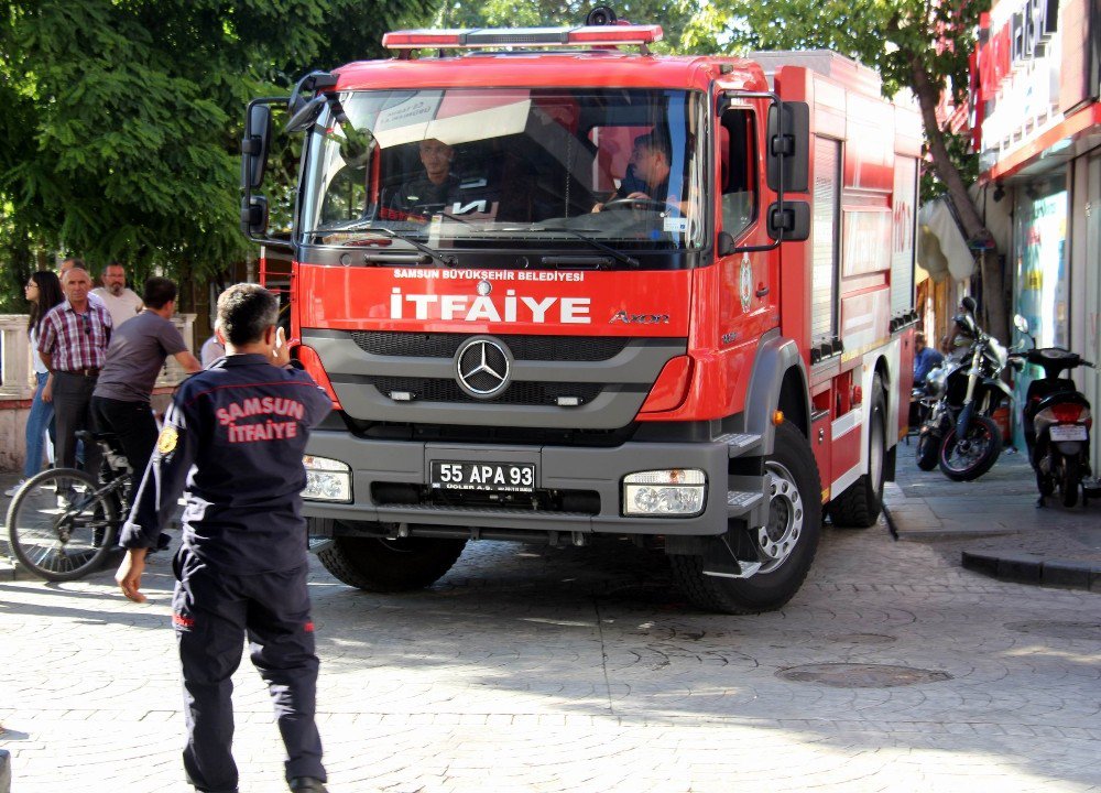 Samsun’da Yangın Paniği