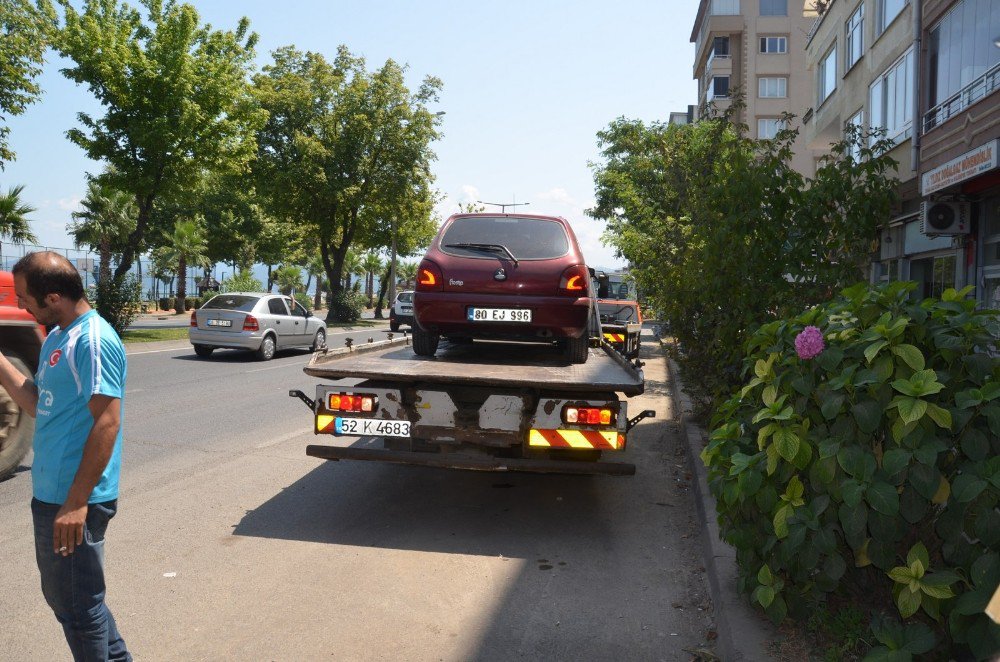 Sahilde Araçlara Park Yasağı