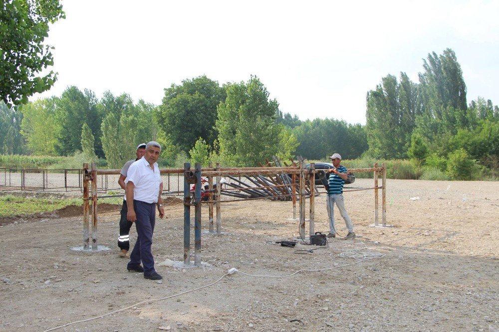 Hisarcık Belediyesi canlı hayvan pazarı hizmete girdi