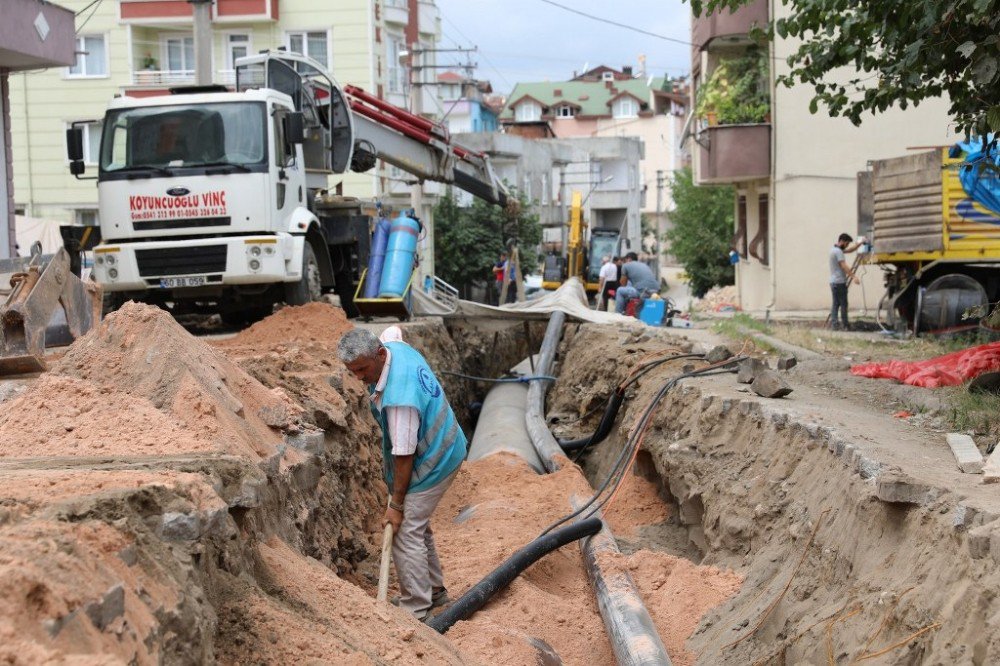 Fatsa’da ana su hattı çalışmaları