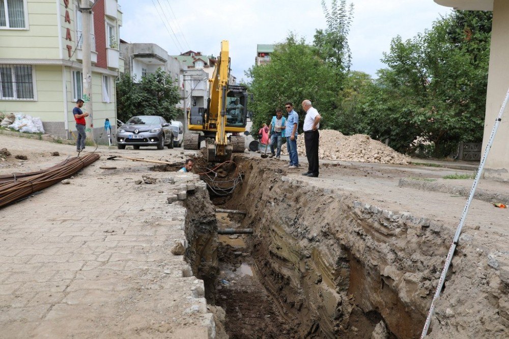 Fatsa’da ana su hattı çalışmaları