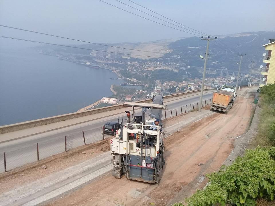 Kışladüzü Mahallesi’ndeki asfalt çalışmalarında sona gelindi