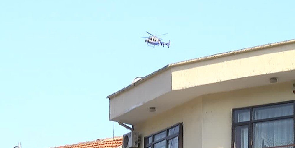 Bakırköy’de helikopter destekli narkotik uygulaması