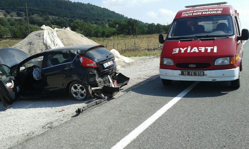 Balıkesir’de trafik kazası: 1 yaralı