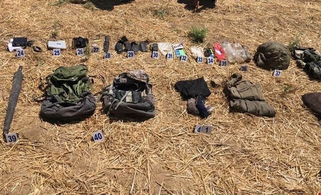 PKK’lıların sırt çantalarında çok sayıda mühimmat ele geçirildi