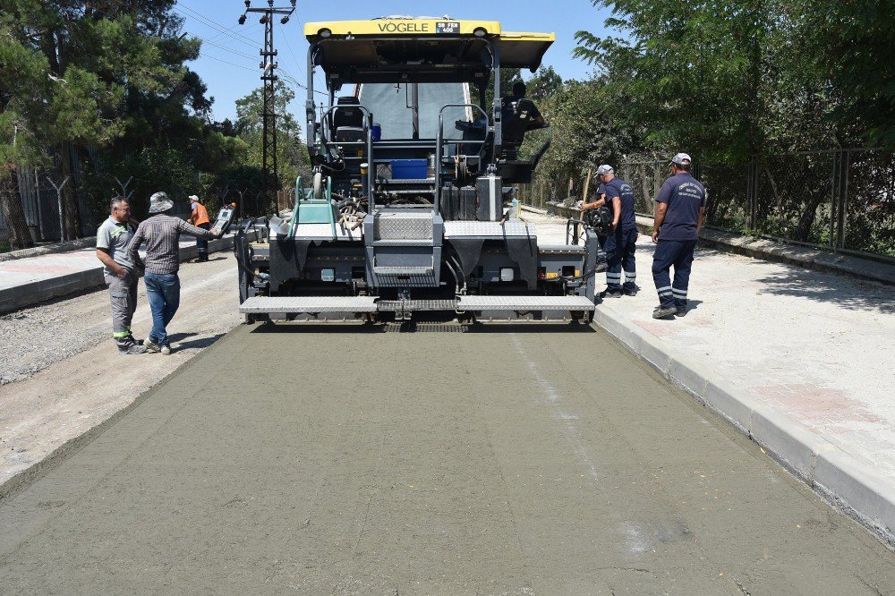 Tekirdağ’da yol yapım çalışmaları