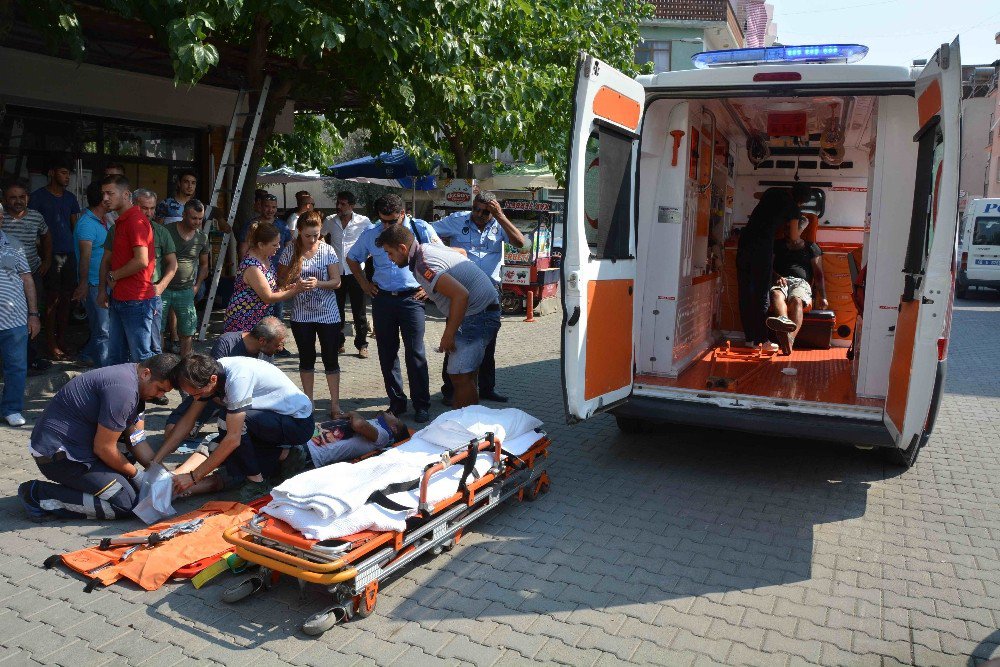 Ortaca’da otomobille, motosiklet çarpıştı; 2 yaralı