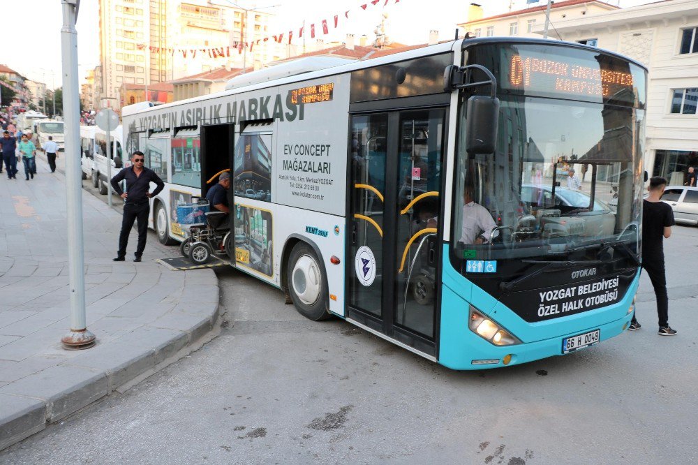 Yozgat’ta halk otobüsleri engelli vatandaşlar için yenilendi