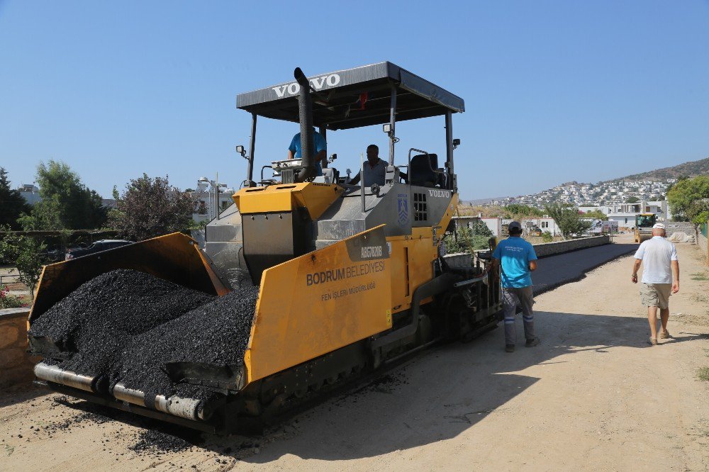 Bodrum’da asfalt çalışmaları devam ediyor