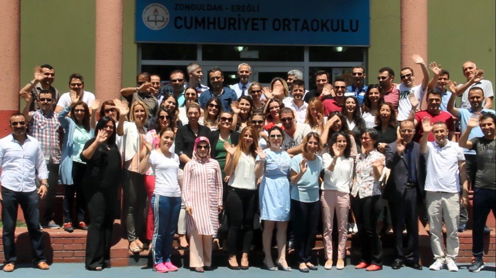 Kdz. Ereğli Cumhuriyet Ortaokulu’nun Avrupa projesi edildi