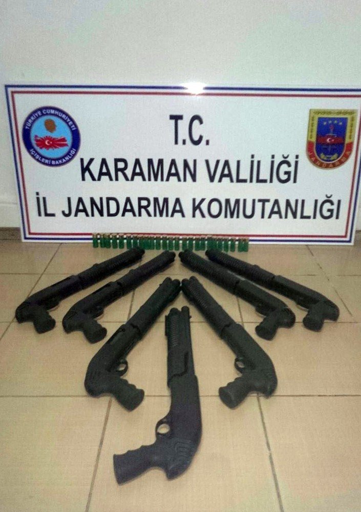 Karaman’da ruhsatsız tüfek operasyonu