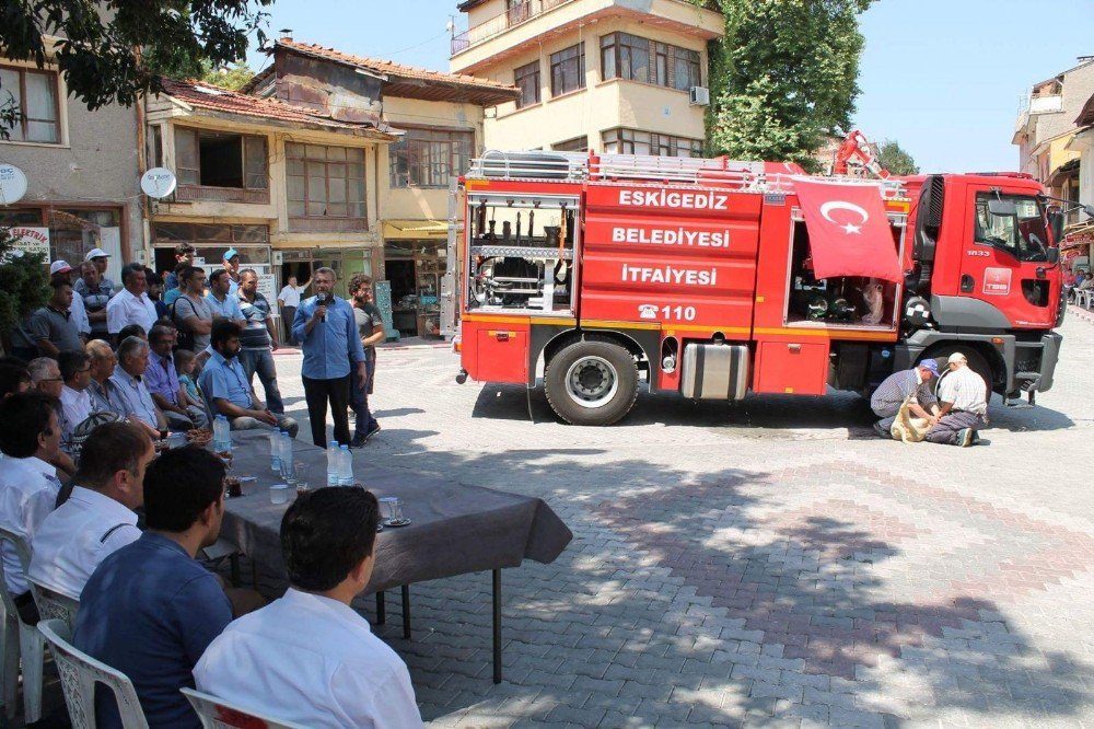 Eskigediz’e itfaiye aracı