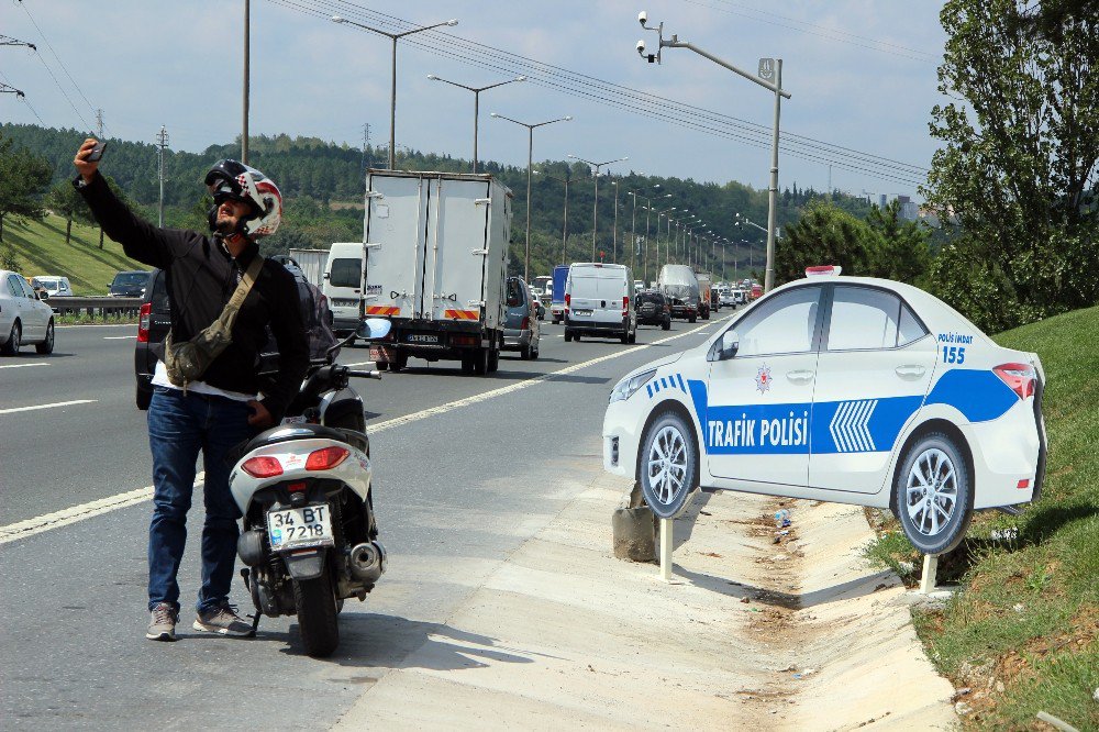 TEM Otoyolu’nda sürücüleri şaşkına döndüren manzara