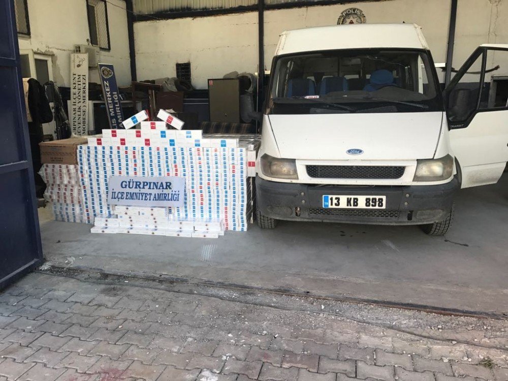 Van’da 10 bin paket kaçak sigara ele geçirildi