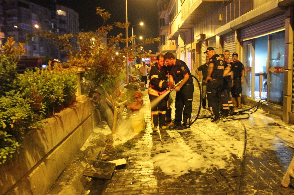 Lokantada çıkan yangında faciadan dönüldü