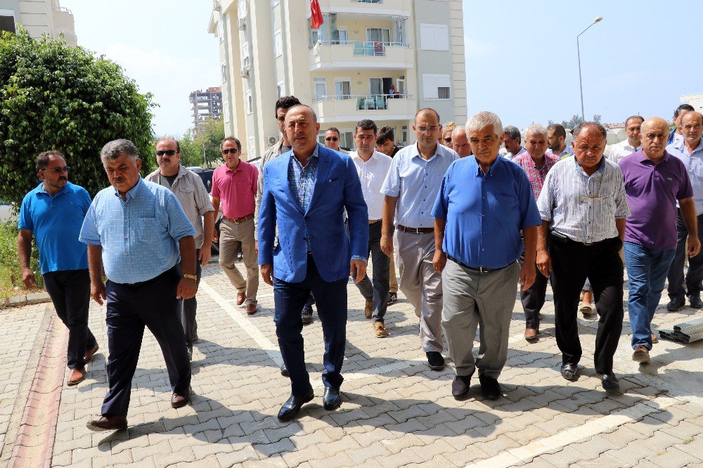 Dışişleri Bakanı Antalya’da taziye ziyaretinde bulundu