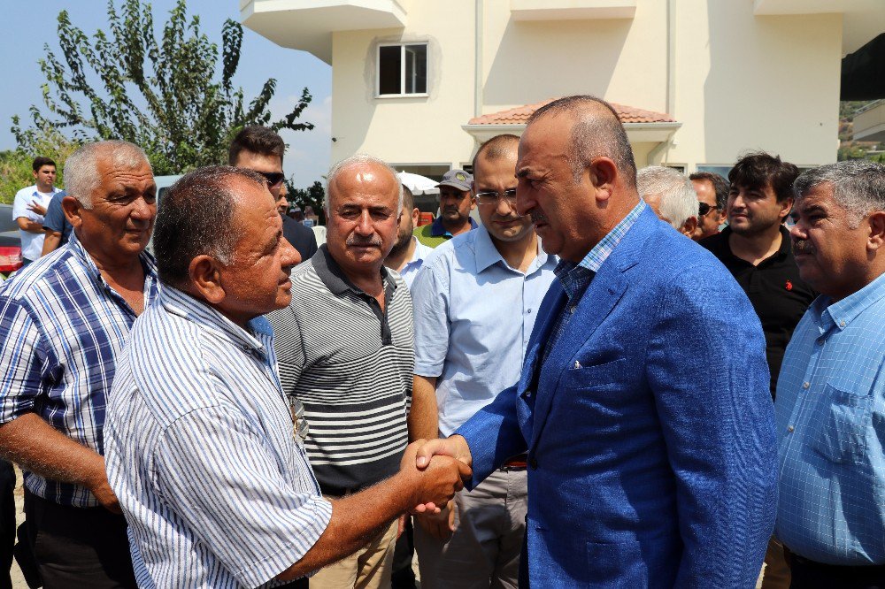 Dışişleri Bakanı Antalya’da taziye ziyaretinde bulundu