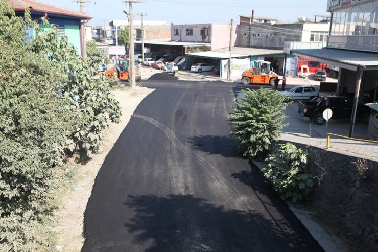 Modern Sanayi’de sıcak asfalt çalışmaları tamamlandı