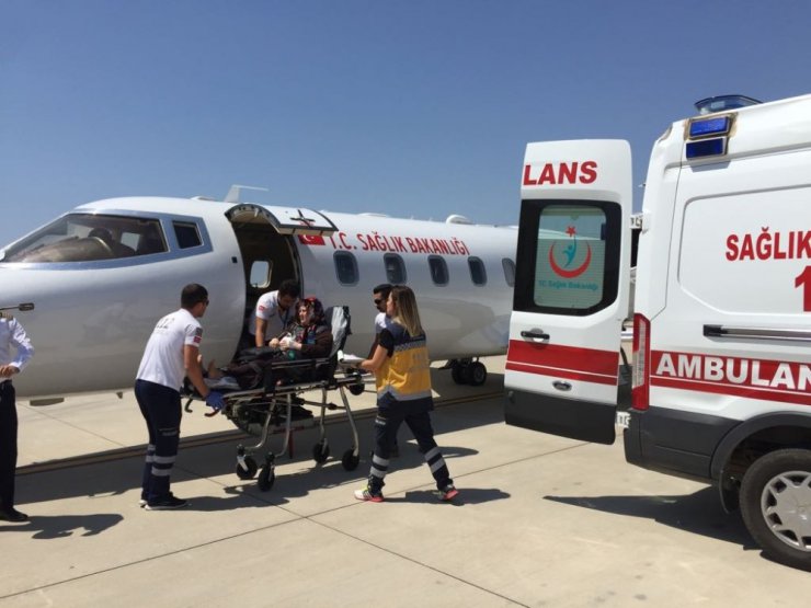 Kalp cihazı alarm verdi, ambulans uçakla Ankara’ya gönderildi