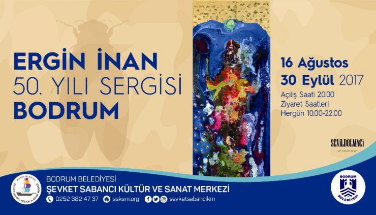 Ergin İnan’ın 50. yıl sergisi Bodrum’da