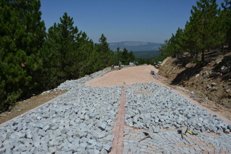 Gediz Muratdağı Termal Kayak Merkezi’nde yürütülen çalışmalar