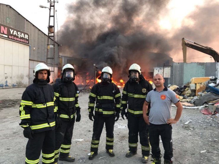 Yüksek gerilim hattı yangına neden oldu