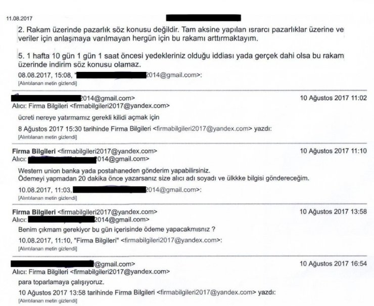 Hacker, şifre karşılığı bin 500 Euro talep etti