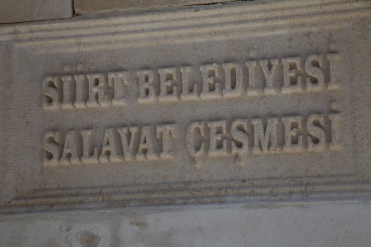 Siirt’te mezarlıklara ‘salavat’ çeşmesi yaptırılıyor