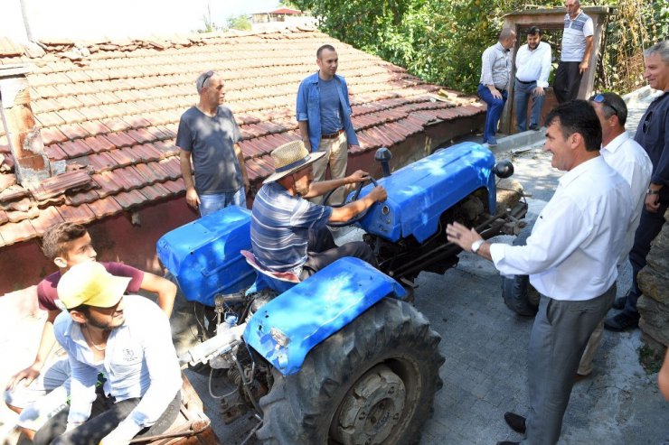 Uludağ eteklerinde kardan zarar gören yollar yeniliyor