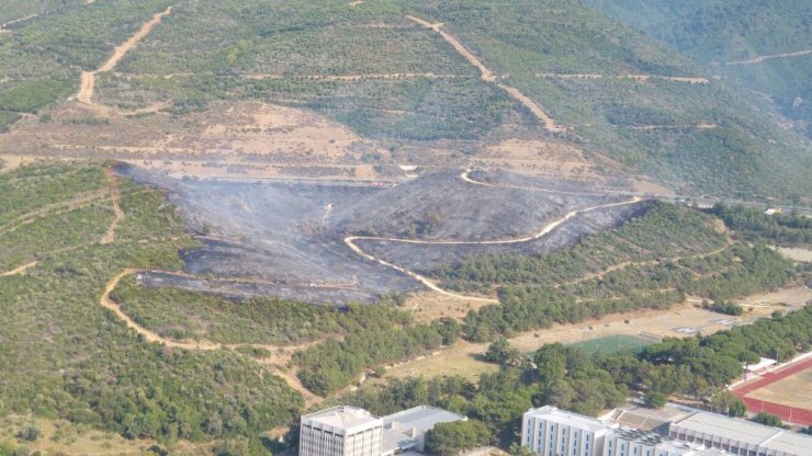 İzmir’de kapatılan askeri lisede yangın