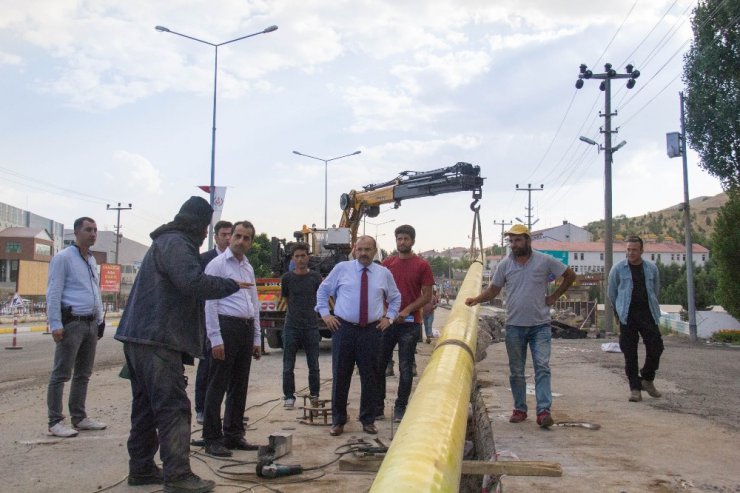 Bitlis’te doğalgaz çalışması