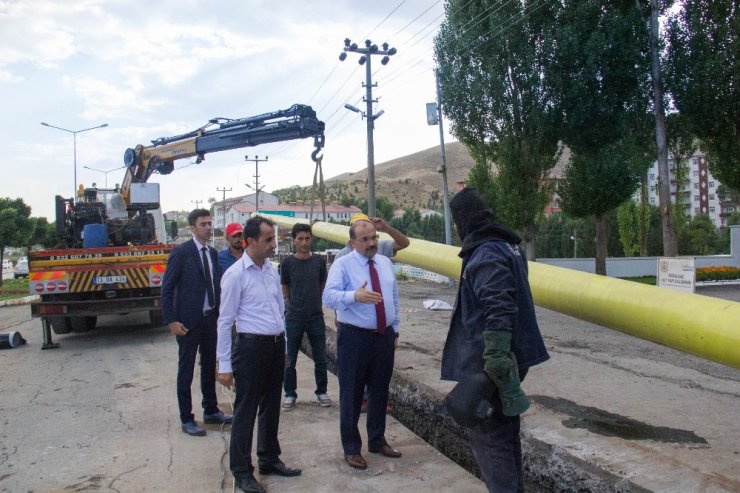 Bitlis’te doğalgaz çalışması