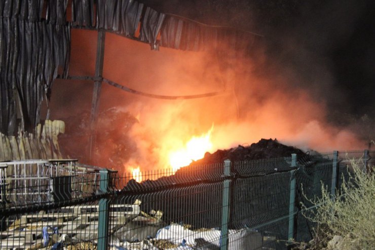 Katı yakıt üretim tesisinde bir ayda iki yangın
