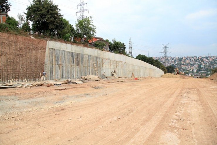 Şehrin yeni girişinde çalışmalar hızlandı