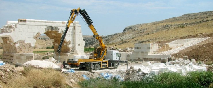 Tarihi Septimius Severus Köprüsündeki restorasyon çalışmalarında sona gelindi