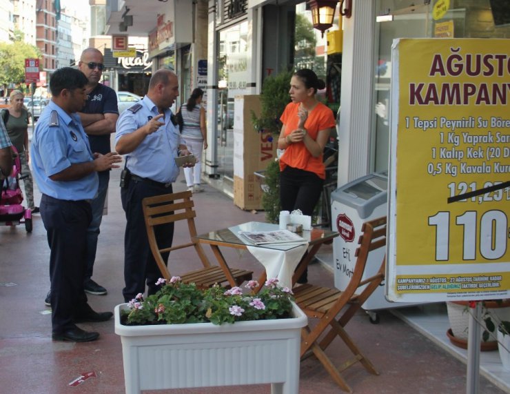 Samsun’da kaldırım işgallerine geçit yok