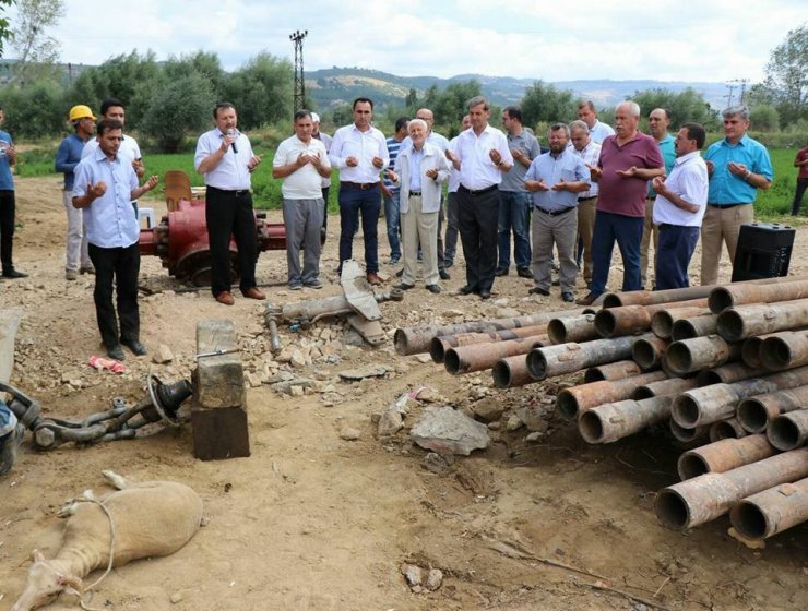 Eynal Kaplıcaları’nda sıcak su sondaj çalışması