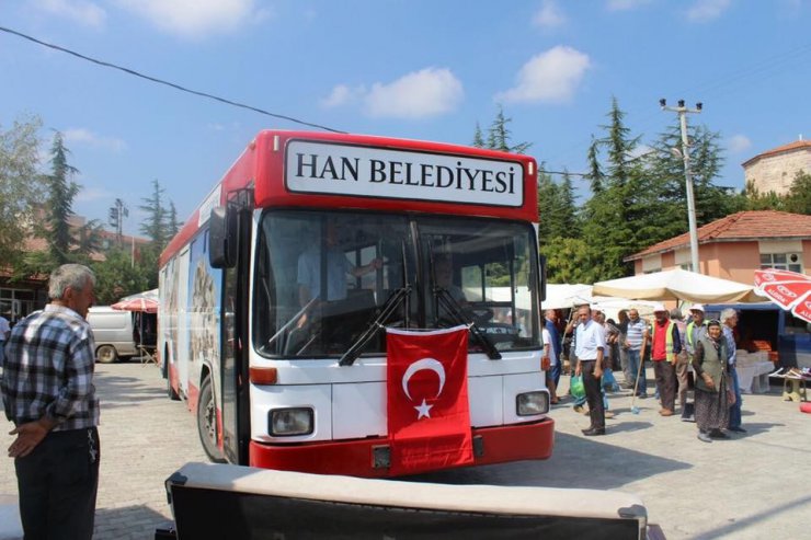 İzmir Büyükşehir’den Han Belediyesine otobüs jesti