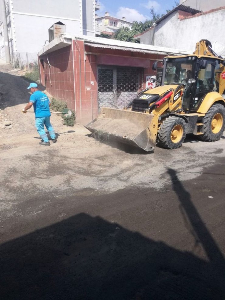 Ana arterlerde yol kenarları temizlendi