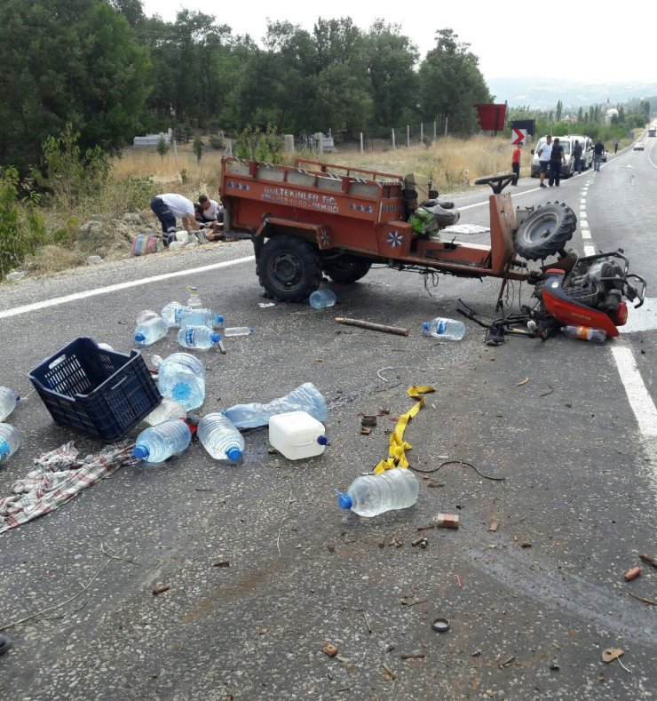 Şaphane’de çapa motoru devrildi: 3 yaralı