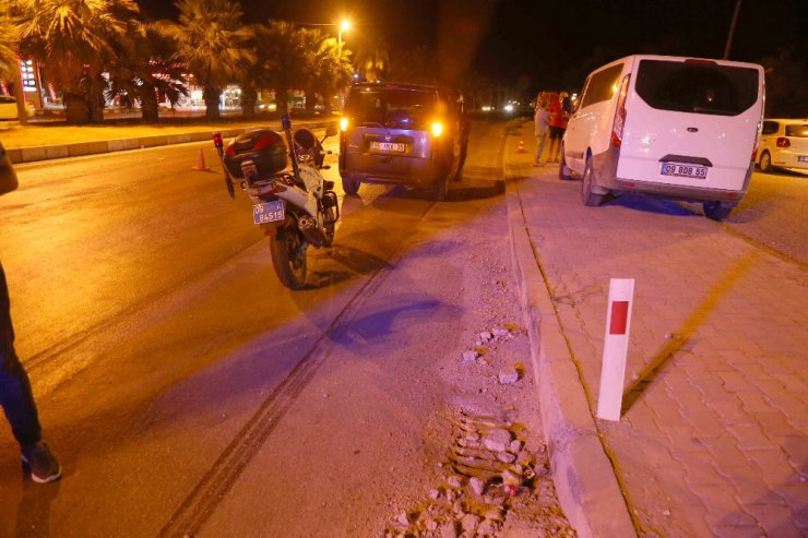 Kuşadası’nda trafik kazası, 1 yaralı