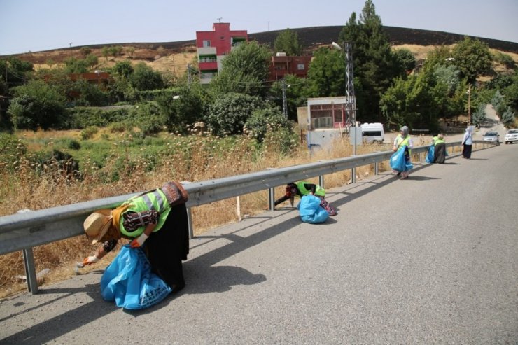 Siirt’te yol kenarları temizleniyor