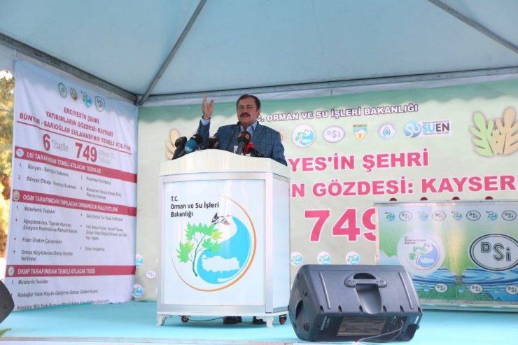 Bakan Eroğlu: “Kayserili çiftçilerin cebine yılda 450 milyon TL para girecek”